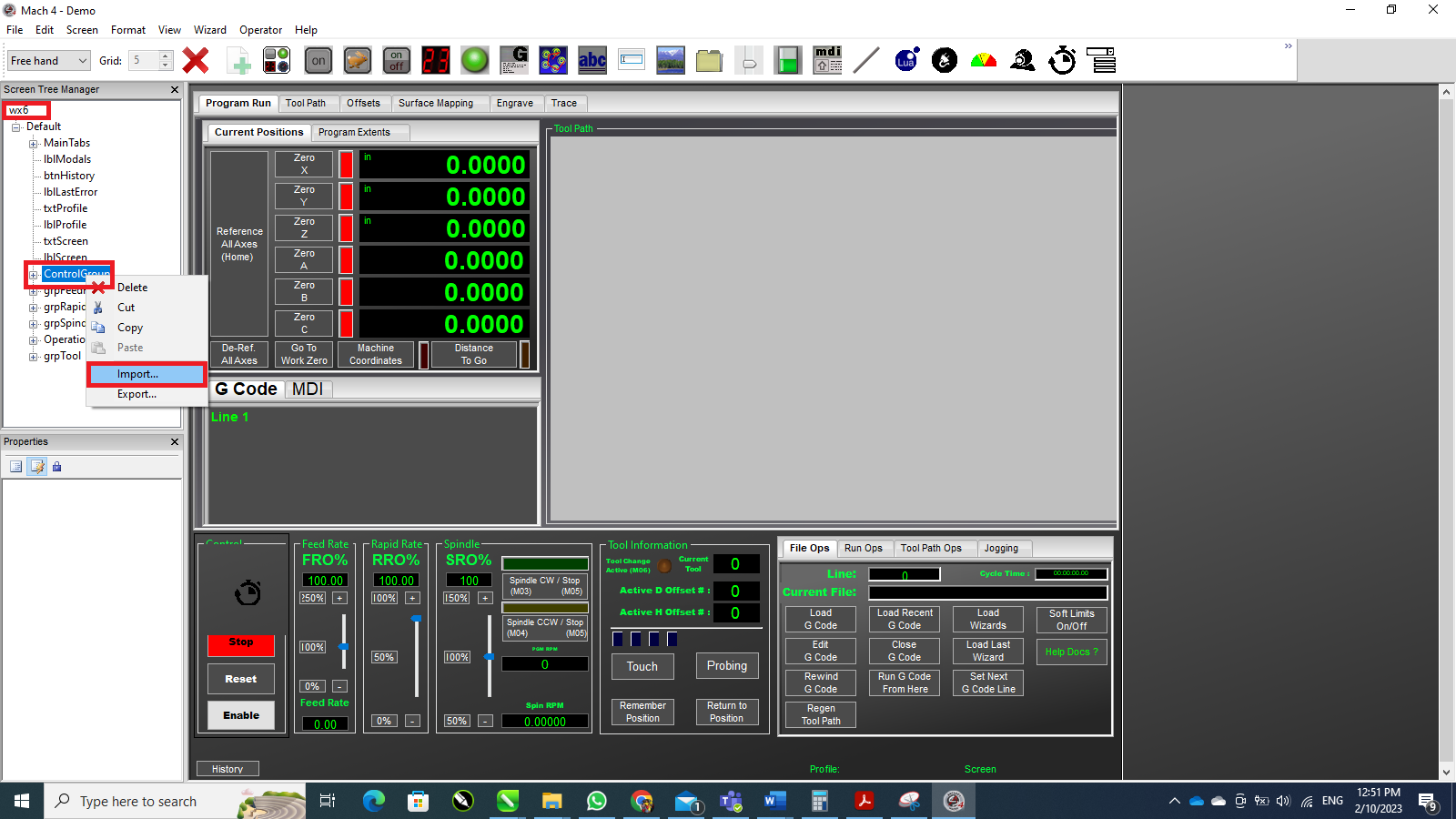 PanelWizard Pendant Configuration for Mach4 with ESS and C22 | cnc4pc