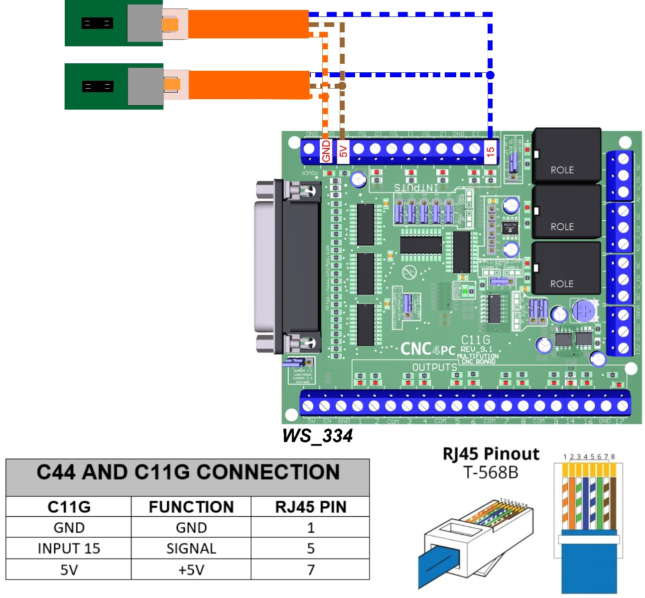 C44 board with C11G for Optical Homing Application | cnc4pc