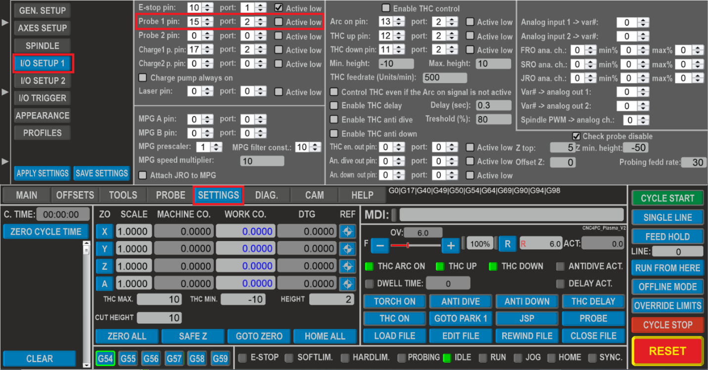 Touch Sensor and Plasma Torch Height Control Configuration for UCCNC ...