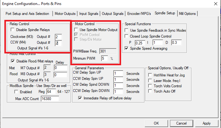 Manual Configuration for a PTS-1 on Mach3 | cnc4pc